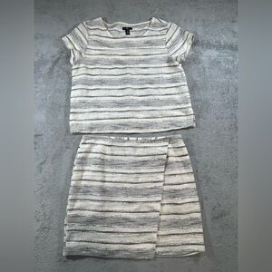 Gap tweed top and skirt